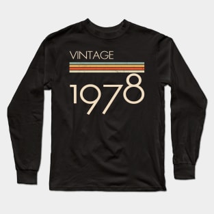 Vintage Classic 1978 Long Sleeve T-Shirt